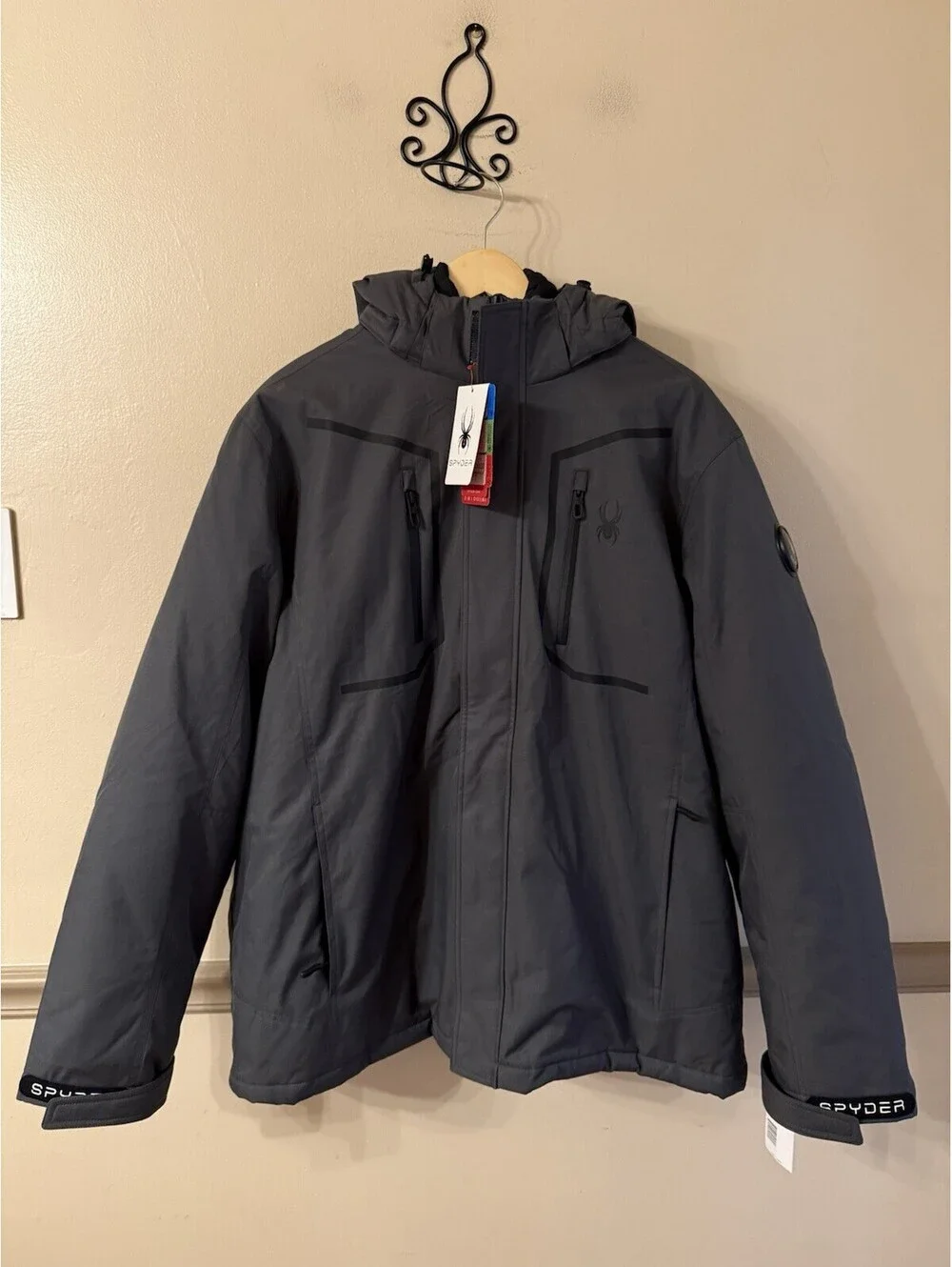 Spyder 3-in-1 Snow Ski System Jacket Detachable Hood Men’s XL Polar NWT $299